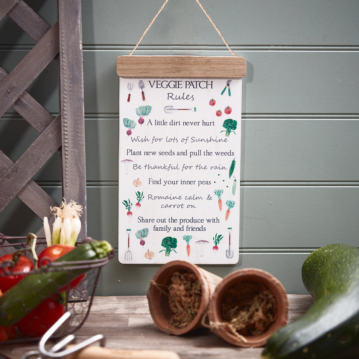 Plantsrules Sign Garden Vegetable Patch Rules Sign – McGaugh’s Gardening Complex