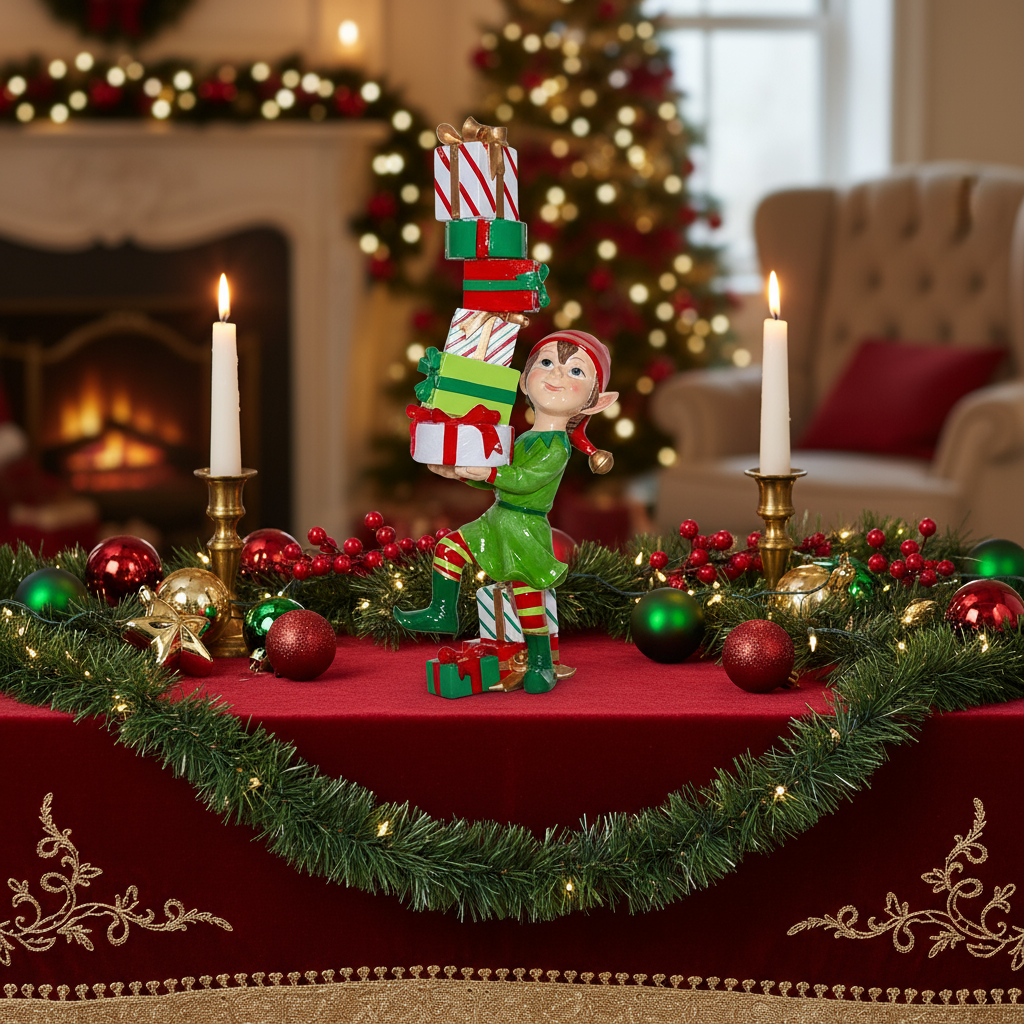 Elf with Present Stack 60cm – McGaugh’s Gardening Complex