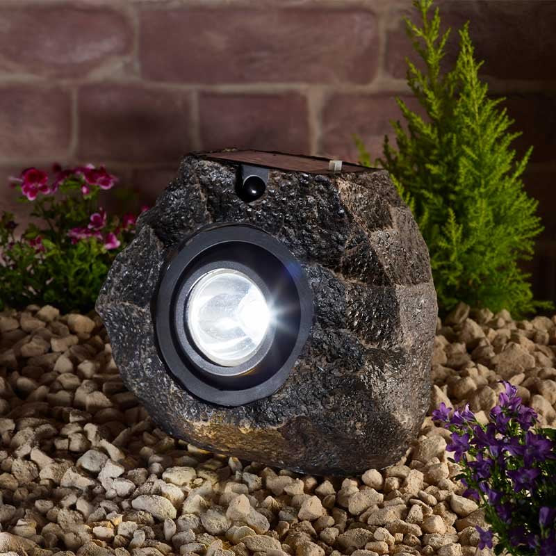 Mcgaugh Rocks PIR Ultra Bright MegaRock 100L Solar Light – McGaugh’s Gardening Complex