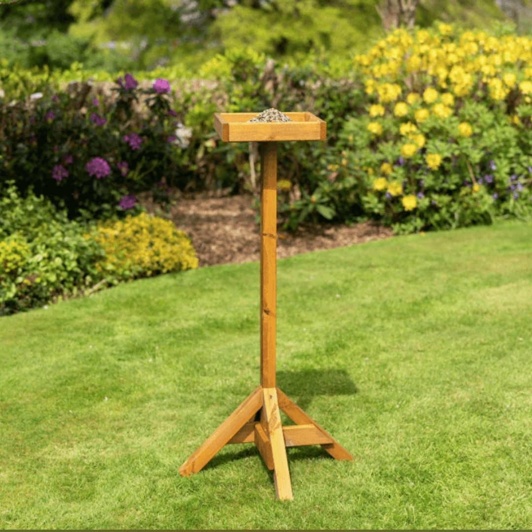 Bird Table Base Wooden Bird Platform Table – McGaugh’s Gardening Complex